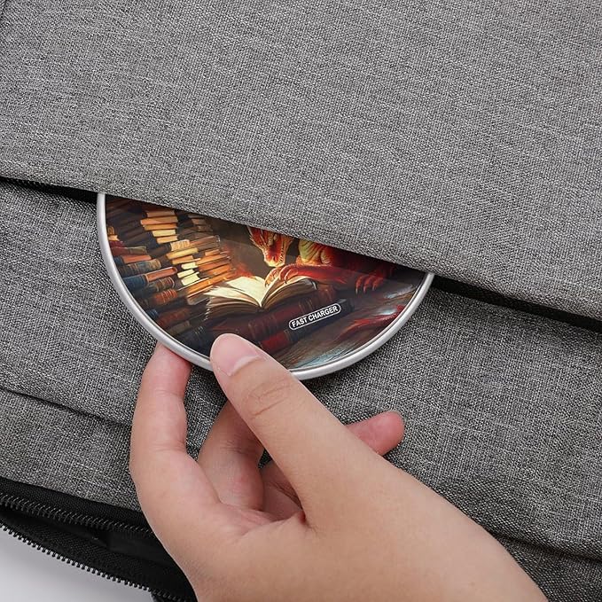 Red Fire Dragon Fantasy (1) Wireless Charger Anti-Slip Wireless Charging Pad Slim Charger Mat for Men Women