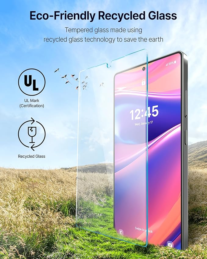 DOME GLASS Whitestone for Samsung Galaxy S25 Ultra [Perfect Full Coverage] Tempered Glass Screen Protector with a technical patent [2Pack]
