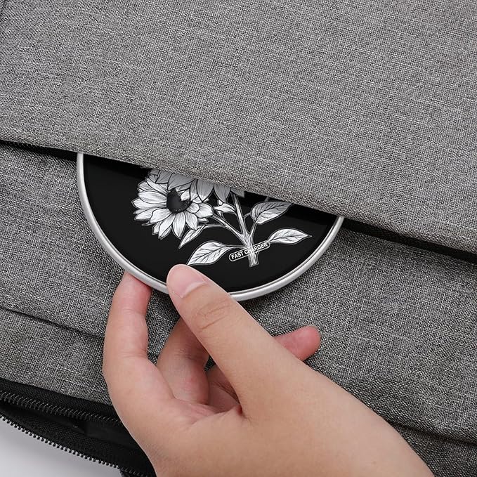 Sunflower with Dragonflies Phone Charger Magnetic Charging Pad Anti-Slip with USB Cable