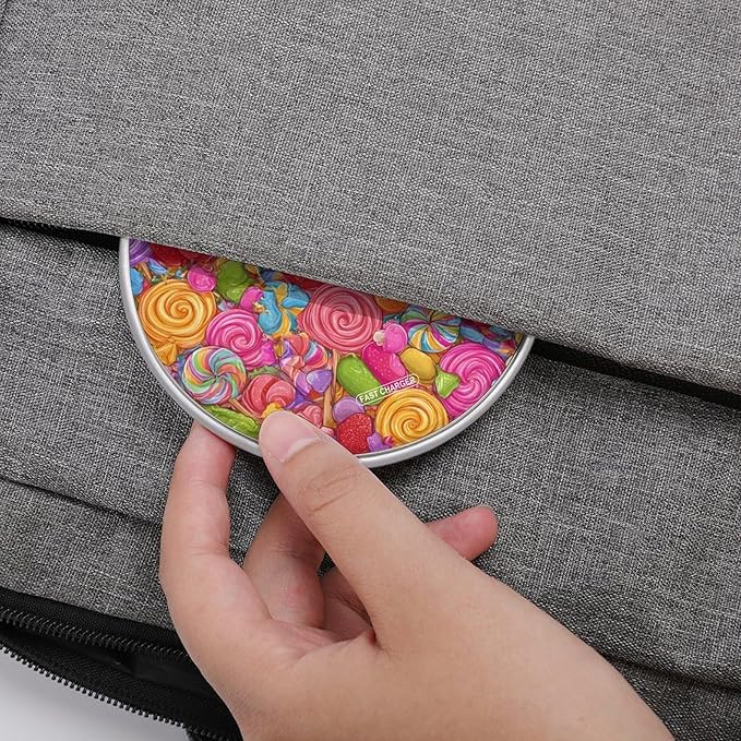 Candy Lollipops Snacks Fast Portable Charger 10W Funny Graphic Phone Charging Pad with USB Cable