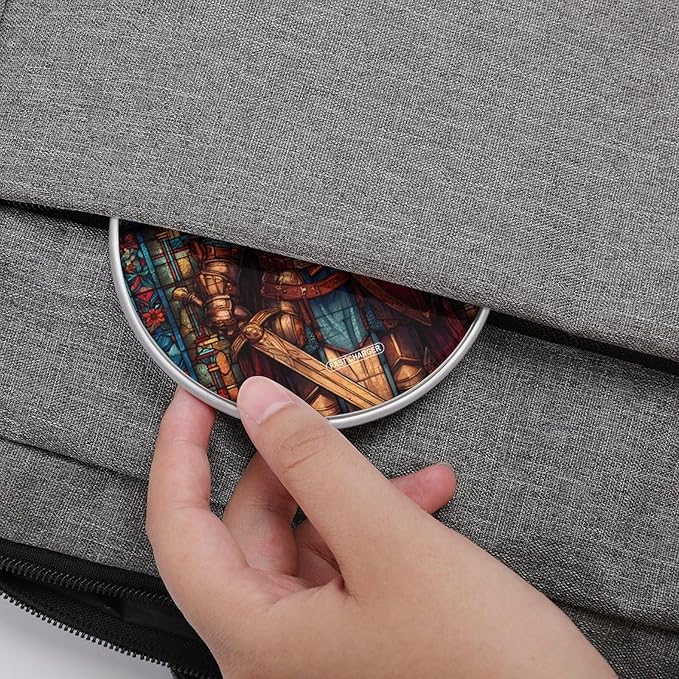 Stained Glass Knights Crusader Fast Portable Charger 10W Funny Graphic Phone Charging Pad with USB Cable