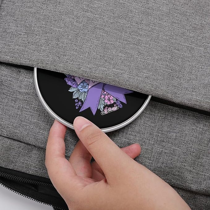 Pancreatic Cancer Awareness Fast Portable Charger 10W Funny Graphic Phone Charging Pad with USB Cable