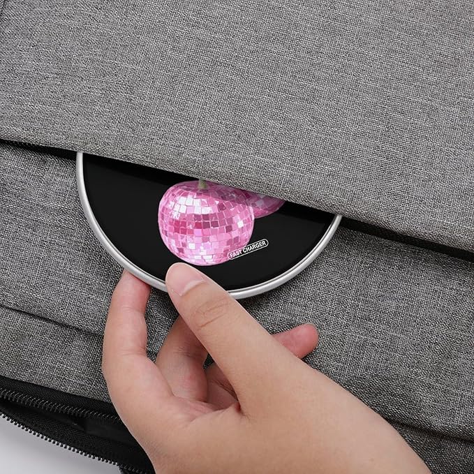Disco Ball Cherries Fast Portable Charger 10W Funny Graphic Phone Charging Pad with USB Cable
