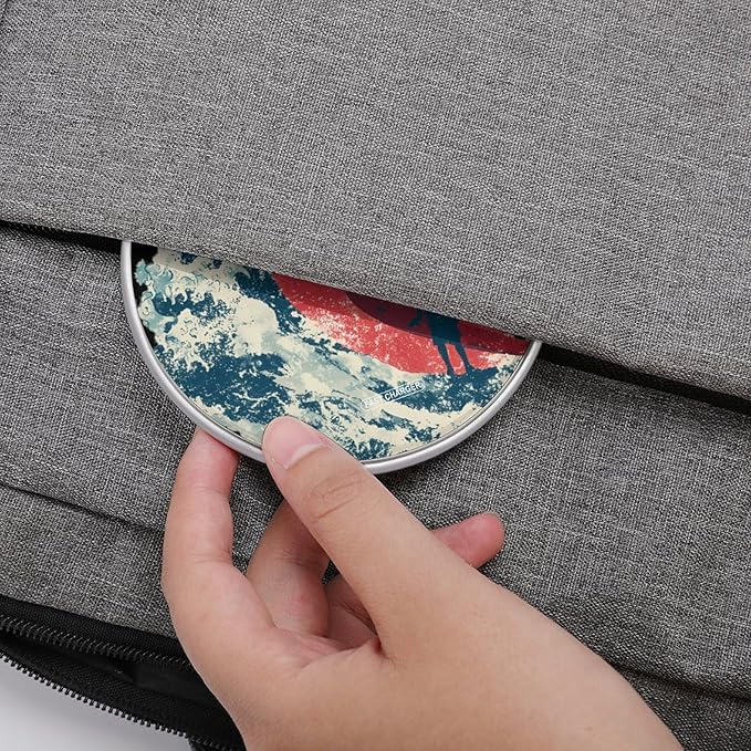 Surfing Surfer Sun Japanese Wave Fast Portable Charger 10W Funny Graphic Phone Charging Pad with USB Cable