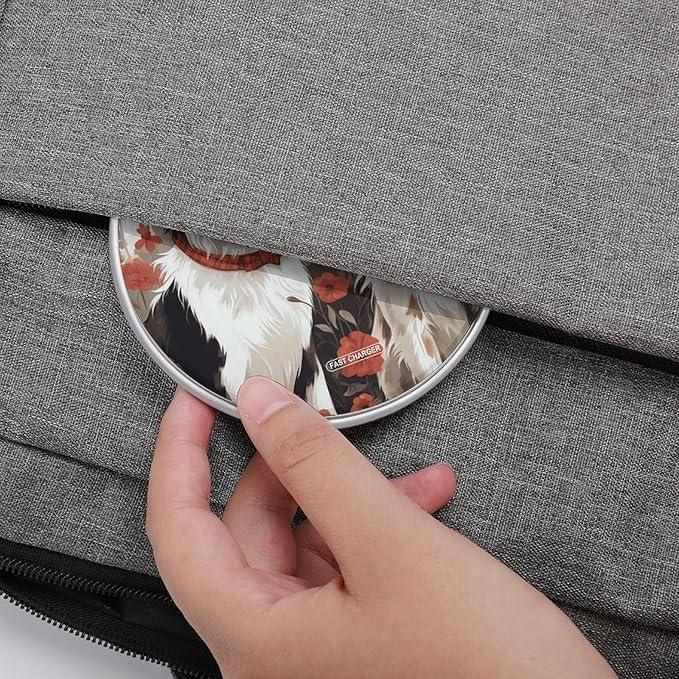 Lovely Dogs Wireless Charger Fast Wireless Charging Pad with USB Cable 10W Anti-Slip Magnetic Wireless Charger Portable Slim Charger Puck Travel Charging Station