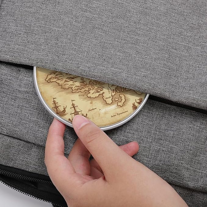 Treasure Map Vintage Wireless Charger Fast Wireless Charging Pad with USB Cable 10W Anti-Slip Magnetic Wireless Charger Portable Slim Charger Puck Travel Charging Station