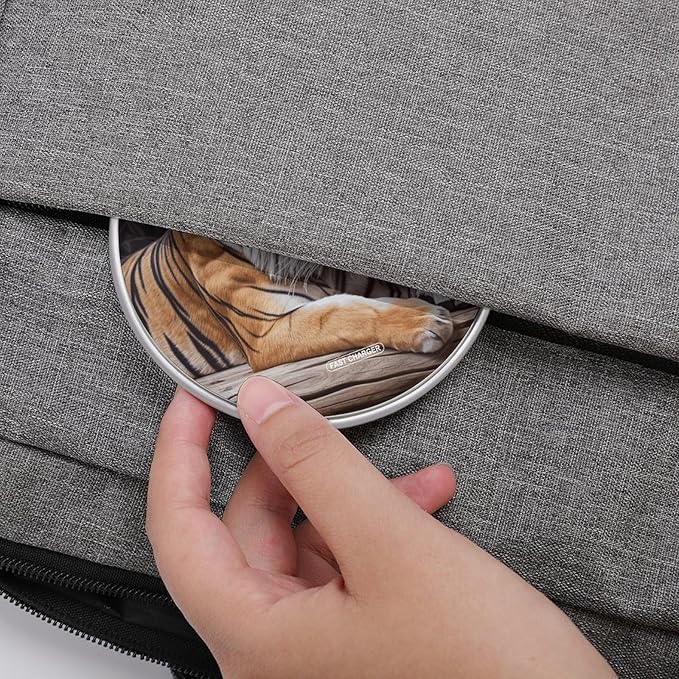 Tiger Lying on Wood Wireless Charger Fast Wireless Charging Pad with USB Cable 10W Anti-Slip Magnetic Wireless Charger Portable Slim Charger Puck Travel Charging Station