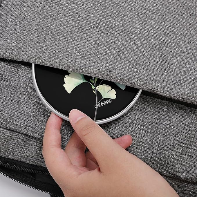 Ginkgo Leaves Phone Charger Magnetic Charging Pad Anti-Slip with USB Cable