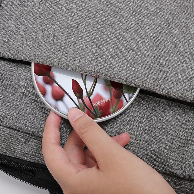 Red Flower Bud Wireless Charger Fast Wireless Charging Pad with USB Cable 10W Anti-Slip Magnetic Wireless Charger Portable Slim Charger Puck Travel Charging Station