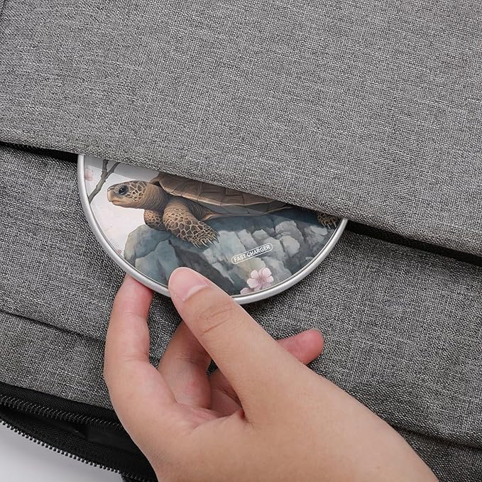 Japan Cherryflowers Turtle Wireless Charger Anti-Slip Wireless Charging Pad Slim Charger Mat for Men Women