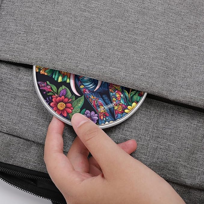 Elephant Wireless Charger Anti-Slip Wireless Charging Pad Slim Charger Mat for Men Women