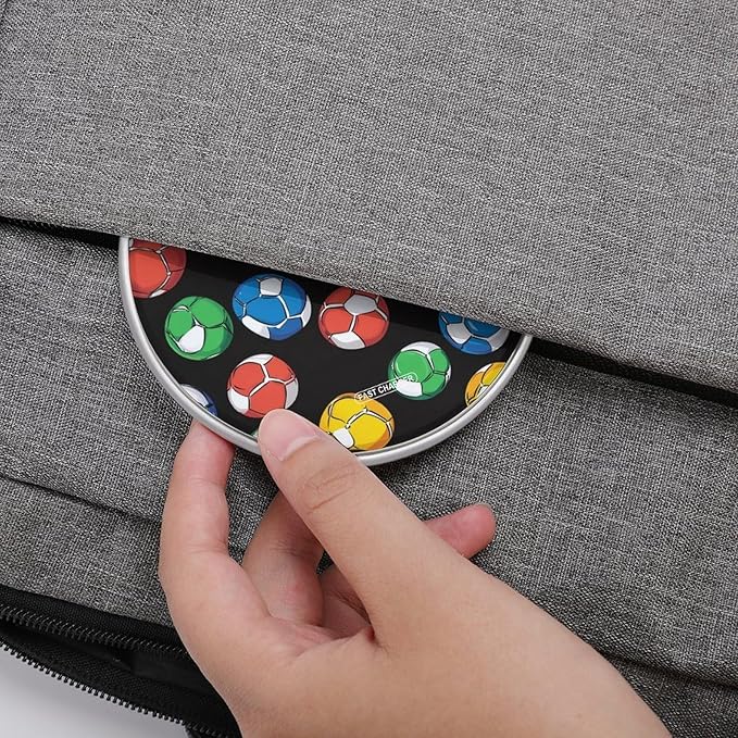Soccer-Football Wireless Charger Anti-Slip Wireless Charging Pad Slim Charger Mat for Men Women