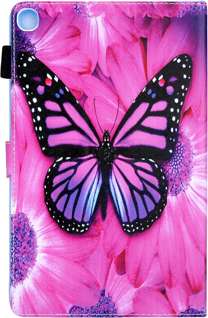 04# Pink Butterfly Red Flower