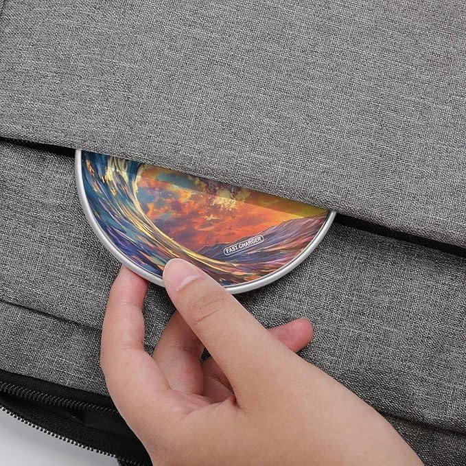 Ocean Wave Wireless Charger Anti-Slip Wireless Charging Pad Slim Charger Mat for Men Women