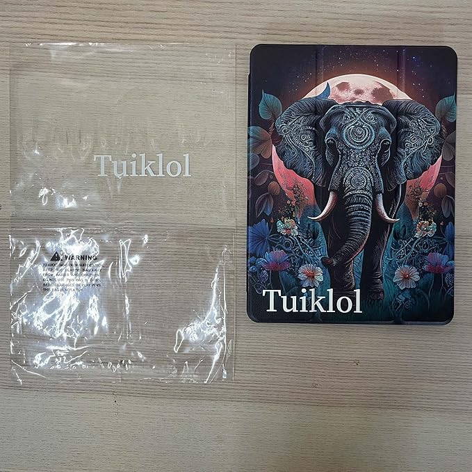 Tuiklol for iPad 10.2 case 2021 Generation 9th Release Built in Pencil Holder-Trifold Stand-Auto Wake/Sleep.TPU Protection Stand Back Cover for 2020 2019 [8th/7th] iPad 10.2'' CaseCute Eleplant