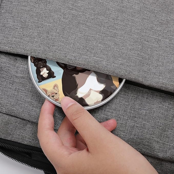 French Bulldog Dog Cute Wireless Charger Fast Wireless Charging Pad with USB Cable 10W Anti-Slip Magnetic Wireless Charger Portable Slim Charger Puck Travel Charging Station