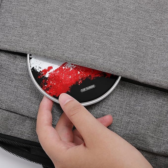 Polish Flag Poland Splashes Fast Portable Charger 10W Funny Graphic Phone Charging Pad with USB Cable