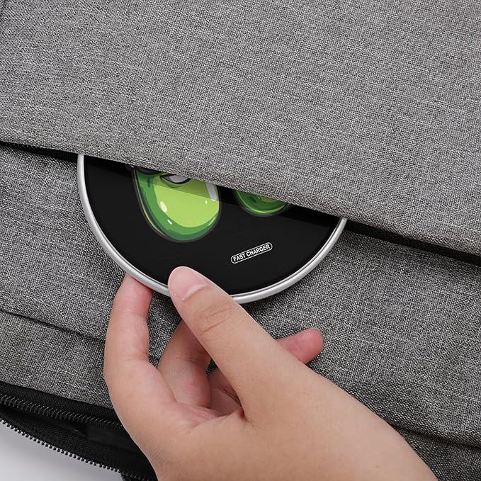 Cool Green Beanses Wireless Charger Anti-Slip Wireless Charging Pad Slim Charger Mat for Men Women