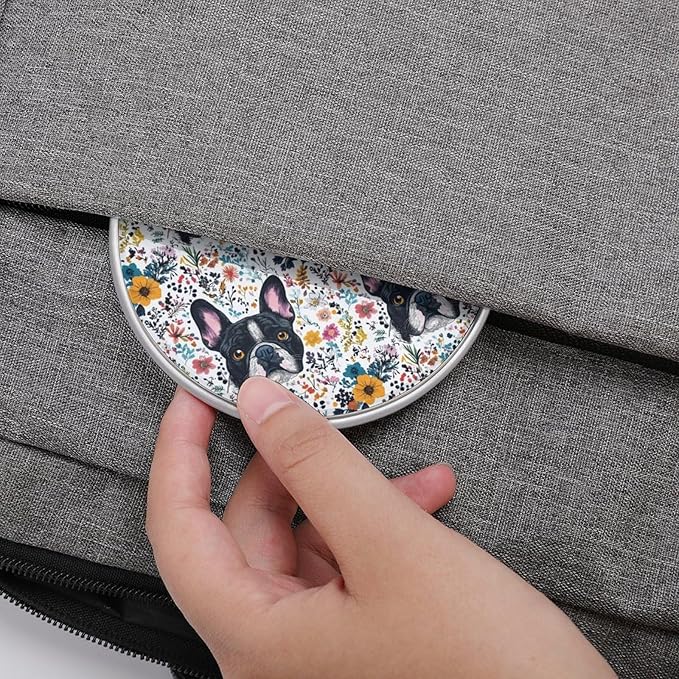 Cute Bulldog Dog Wireless Charger Anti-Slip Wireless Charging Pad Slim Charger Mat for Men Women