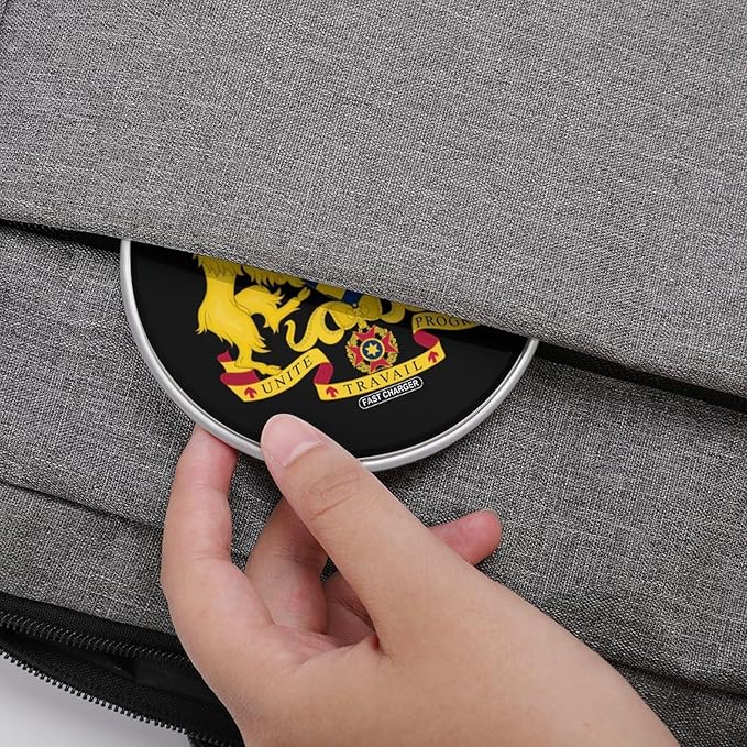 Coat of Arms of Chad Fast Portable Charger 10W Funny Graphic Phone Charging Pad with USB Cable