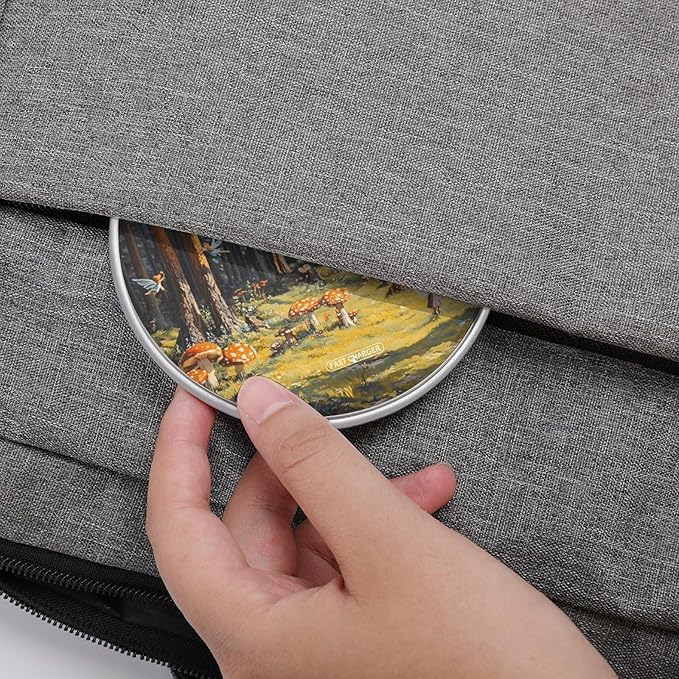 Fairies Hide Seek Forests Trees Mushrooms Phone Charger Magnetic Charging Pad Anti-Slip with USB Cable
