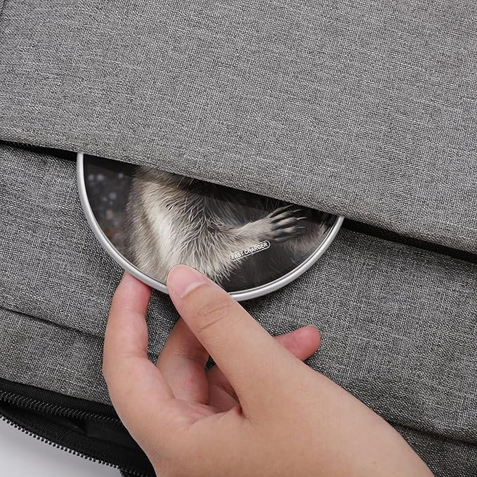 Raccoon Wireless Charger Fast Wireless Charging Pad with USB Cable 10W Anti-Slip Magnetic Wireless Charger Portable Slim Charger Puck Travel Charging Station