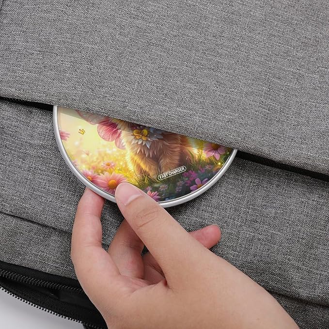 Cat Angelswings Wireless Charger Anti-Slip Wireless Charging Pad Slim Charger Mat for Men Women