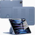 VIKESI Case for iPad Pro 12.9 6th / 5th / 4th / 3rd Generation Case 2022/2021/2020/2018Multiple Angles Magnetic Stand CoverShockproof Soft BackPencil Holderand Auto Sleep/WakeMist Blue