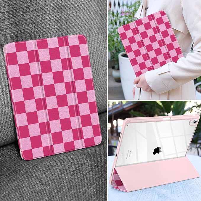 Rose & Light Pink Checkerboard