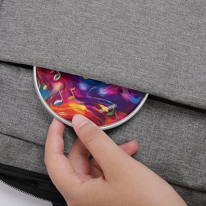 Colorful Music Notes Graffiti Phone Charger Magnetic Charging Pad Anti-Slip with USB Cable