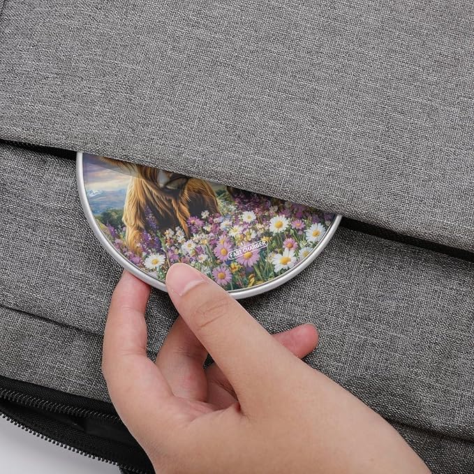 Farmhouse Highland Cow Wireless Charger Anti-Slip Wireless Charging Pad Slim Charger Mat for Men Women