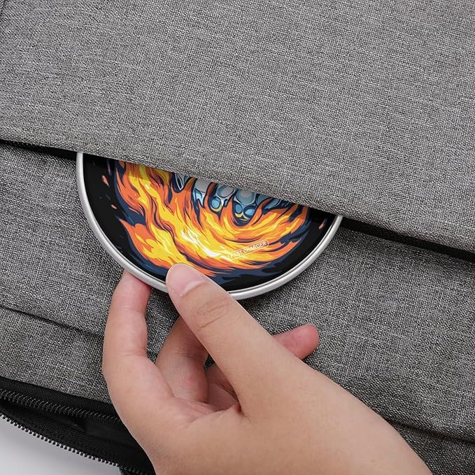 Golf Ball with Flames Phone Charger Magnetic Charging Pad Anti-Slip with USB Cable