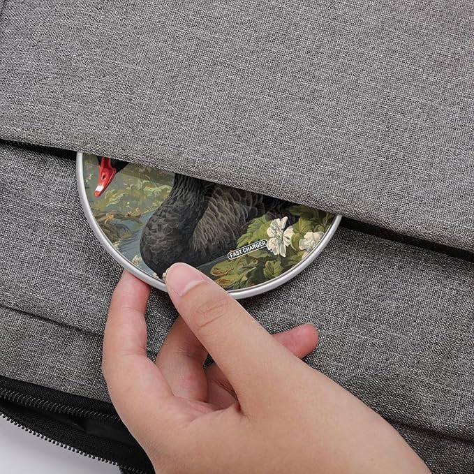 Swans in Natural Habitat Fast Portable Charger 10W Funny Graphic Phone Charging Pad with USB Cable