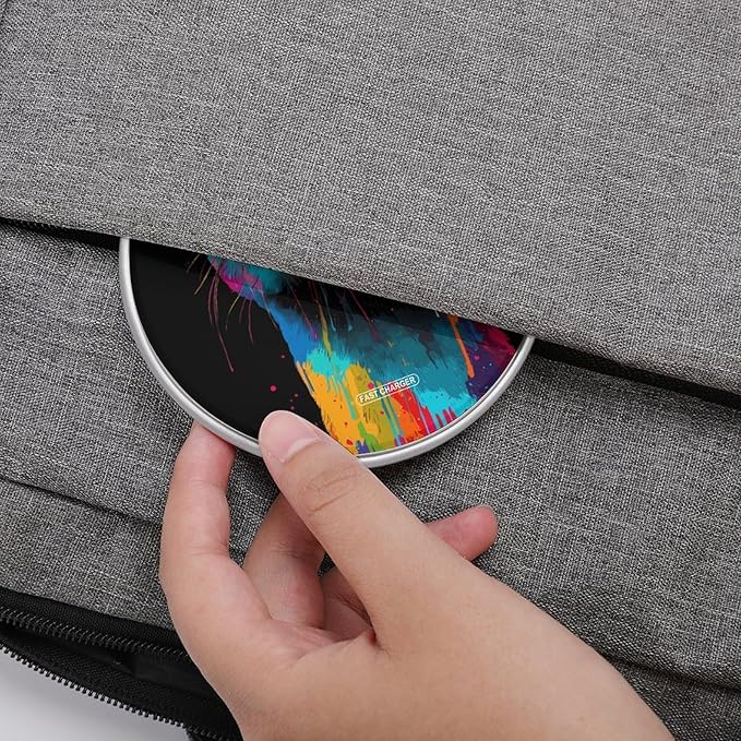 Weasel Pop Colorful Fast Portable Charger 10W Funny Graphic Phone Charging Pad with USB Cable