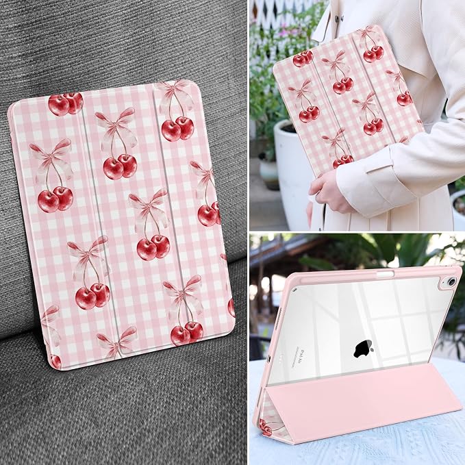 Pink Checkerboard & Cherries