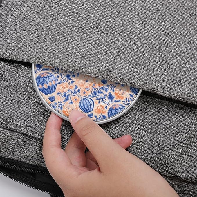 Hot Air Balloon and Floral Wireless Charger Anti-Slip Wireless Charging Pad Slim Charger Mat for Men Women