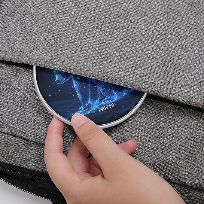 Bear Wireless Charger Anti-Slip Wireless Charging Pad Slim Charger Mat for Men Women