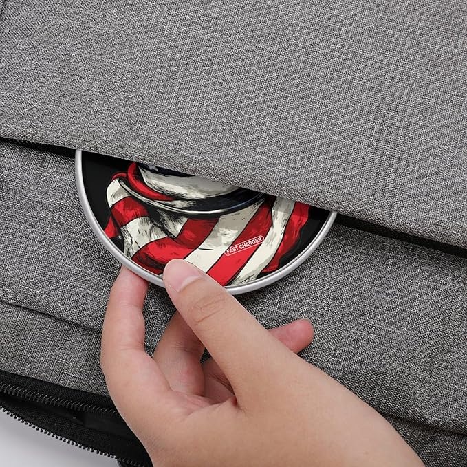 U.S.A. Flag Scarf Top Hat Phone Charger Magnetic Charging Pad Anti-Slip with USB Cable