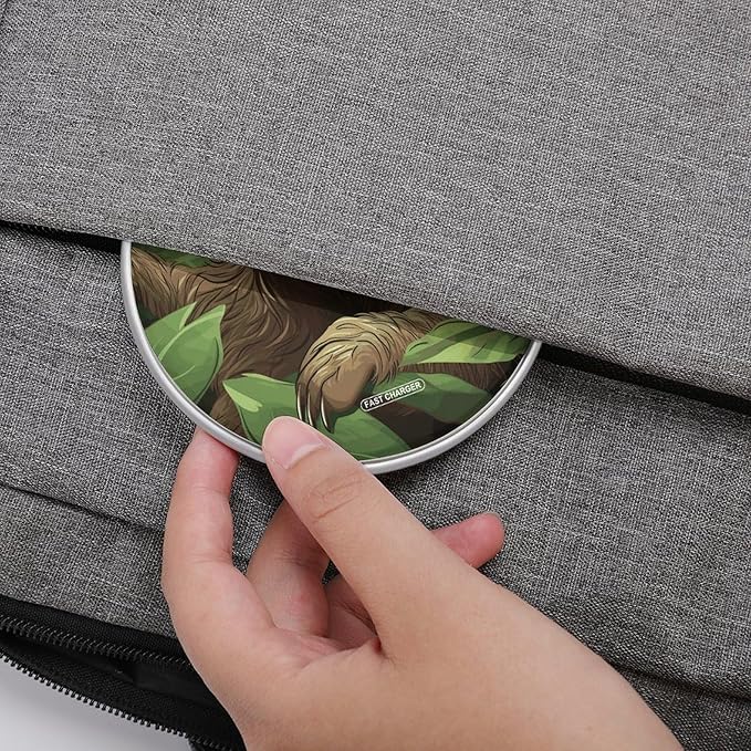 Sloths Background Wireless Charger Fast Wireless Charging Pad with USB Cable 10W Anti-Slip Magnetic Wireless Charger Portable Slim Charger Puck Travel Charging Station