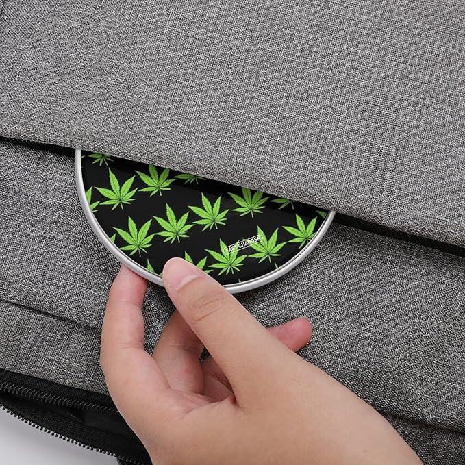 Weed Leaf Wireless Charger Anti-Slip Wireless Charging Pad Slim Charger Mat for Men Women