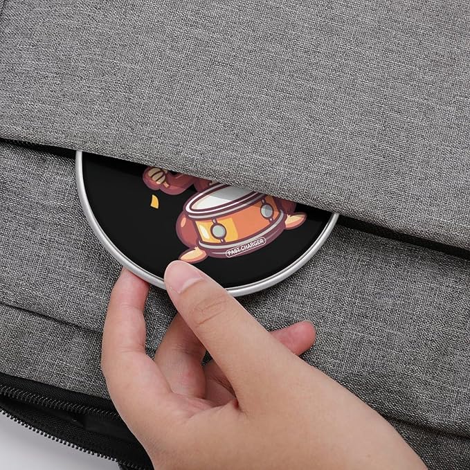 Playful Monkey Playing Drums Phone Charger Magnetic Charging Pad Anti-Slip with USB Cable