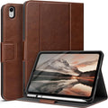 auaua Case for iPad (A16) 11th Generation 11 Inch 2025 iPad 10th Generation 10.9 Inch 2022 with Pencil Holder and Pocket Typing Angle Muti-Stand Magnetic Closure Auto Sleep/Wake (Brown)