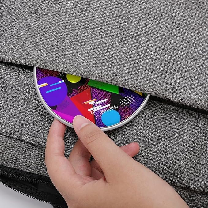 80s Triangles Circles Fast Portable Charger 10W Funny Graphic Phone Charging Pad with USB Cable