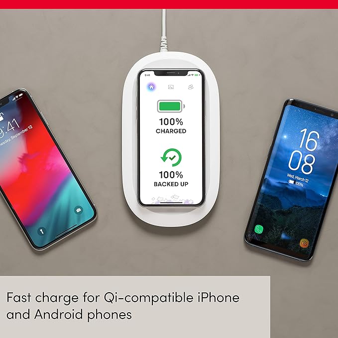 SanDisk 2-in-1 (wireless fast charging + 128GB photo/video backup) - SanDisk Ixpand Wireless Charger Sync (Qi-certified 10W Fast Charge works with iPhone and Android)