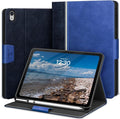 KingBlanc Case for iPad (A16) 11th Generation 11-inch 2025 iPad 10th Generation 10.9 2022 with Pencil Holder Vegan Leather Protective Stand Cover Auto Sleep Wake Multi-Angle Viewing/Typing Blue
