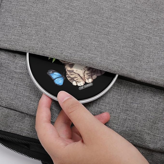 Cat Butterfly Wireless Charger Anti-Slip Wireless Charging Pad Slim Charger Mat for Men Women