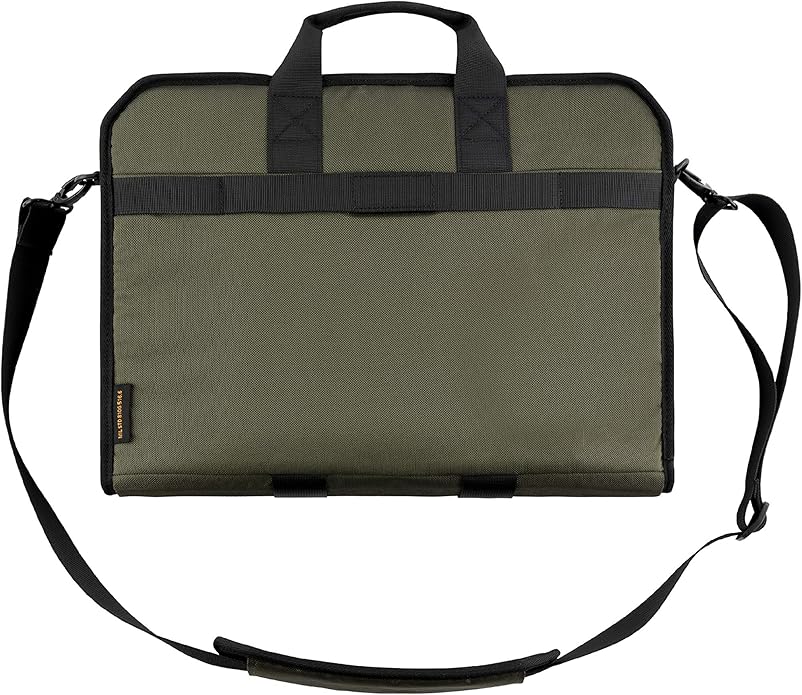 URBAN ARMOR GEAR UAG Tactical 14-inch Slim Brief fits Most Devices up to 13-inch to 14-inch Rugged Protective Slim Secure Laptop Tablet Carrying Bag with Shoulder Strap Olive