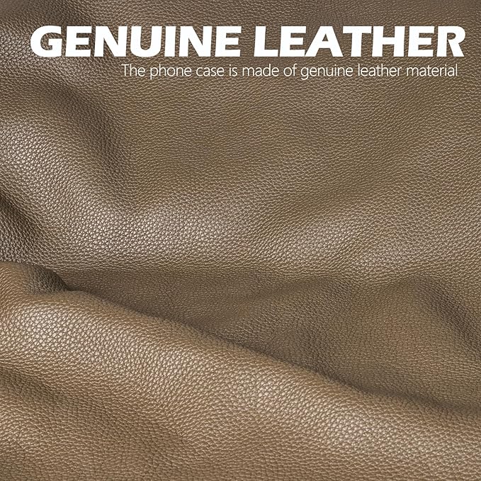 Genuine Cowhide Leather Case for iPad 10.2 inch 7th/8th/9th Gen (2019-2021) - Dual Angle Stand Auto Wake/Sleep Folio Cover with Magnetic Closure Gray Brown