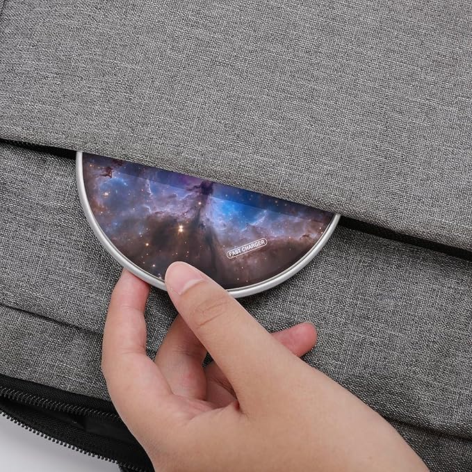 Spaces Galaxy with Stars Phone Charger Magnetic Charging Pad Anti-Slip with USB Cable