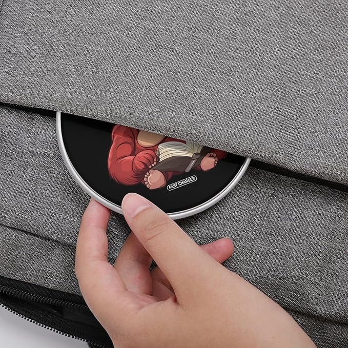 Book Lover Orangutan Wireless Charger Anti-Slip Wireless Charging Pad Slim Charger Mat for Men Women